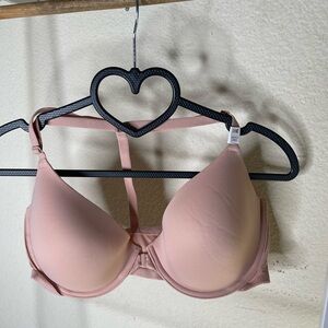 PINK Victoria's Secret Blush Bra nwt 36 C front closuresemi pad brush pink color